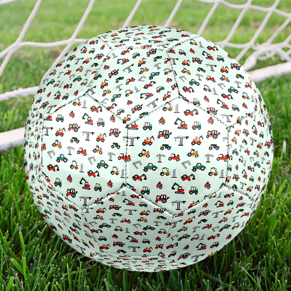 Excavator Theme Size 5 Soccer Ball, Suitable for Both Indoor and Outdoor Matches, a Gift Suitable for Everyone.
