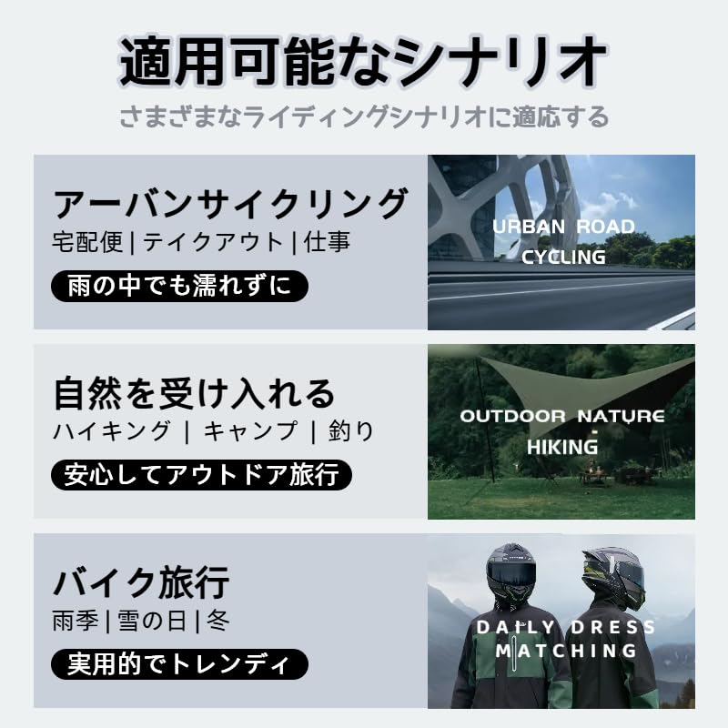 WhaRainle New and Rainwear Motorcycle Rain Breathable Waterproof and Perfect for the Rainy and [2025 Style] Men's Women's Set, Poncho, Mesh,