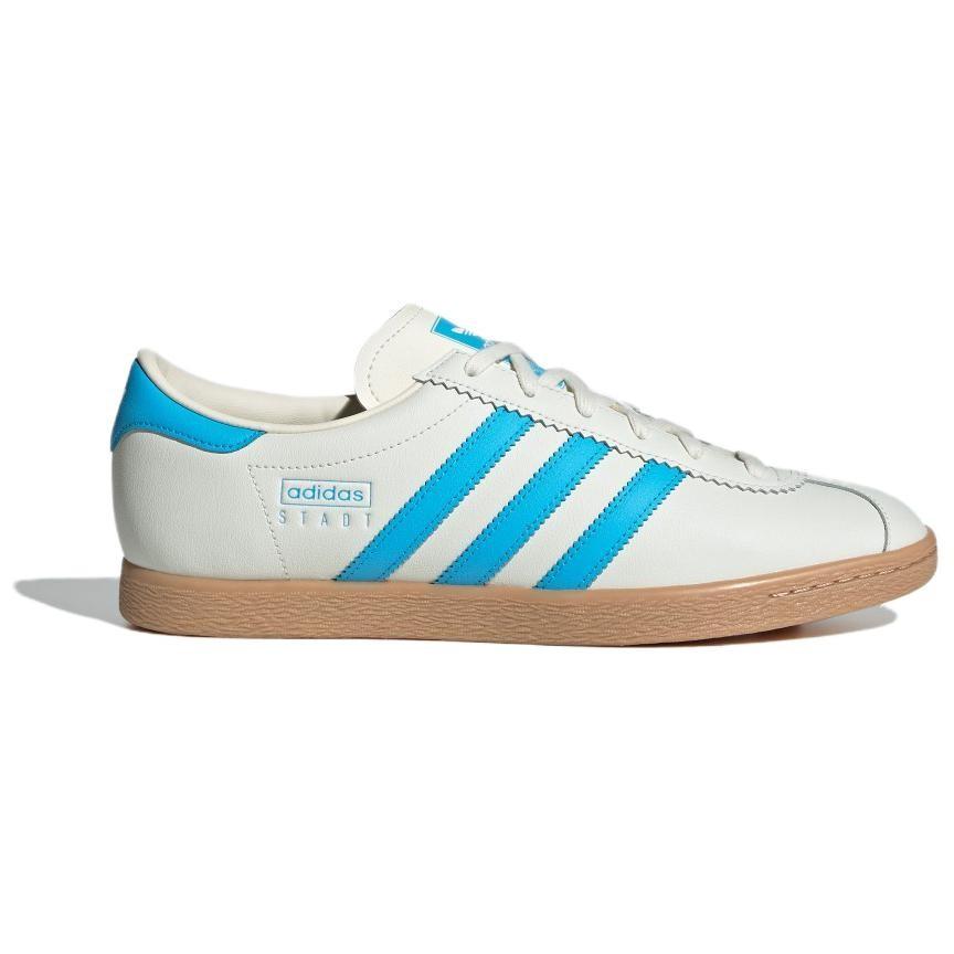 Adidas Originals Stadt Low Top Skateboard Shoes Unisex White Blue - JR9566