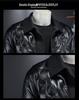 2024 Winter European Style Men's Casual Lapel PU Leather Down Jacket