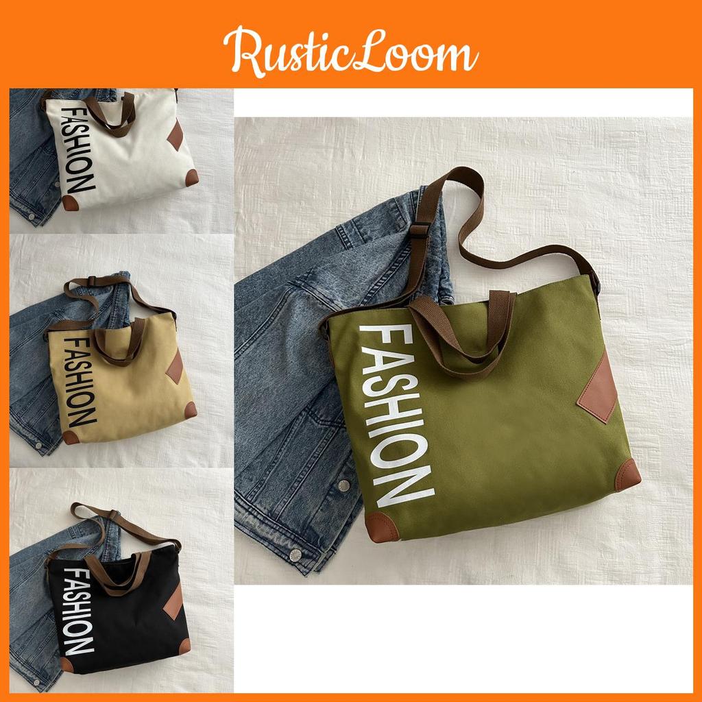 Stylish Japanese Large Capacity Canvas Shoulder Bag For Women Perfect For Daily Commutes And Classes