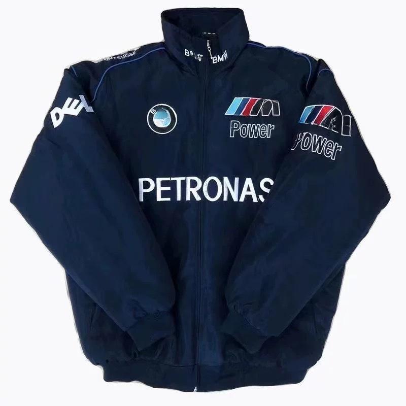 Tuta da corsa F1 Ricamo "Sottile": Giacca da Ciclismo e Moto a Maniche Lunghe