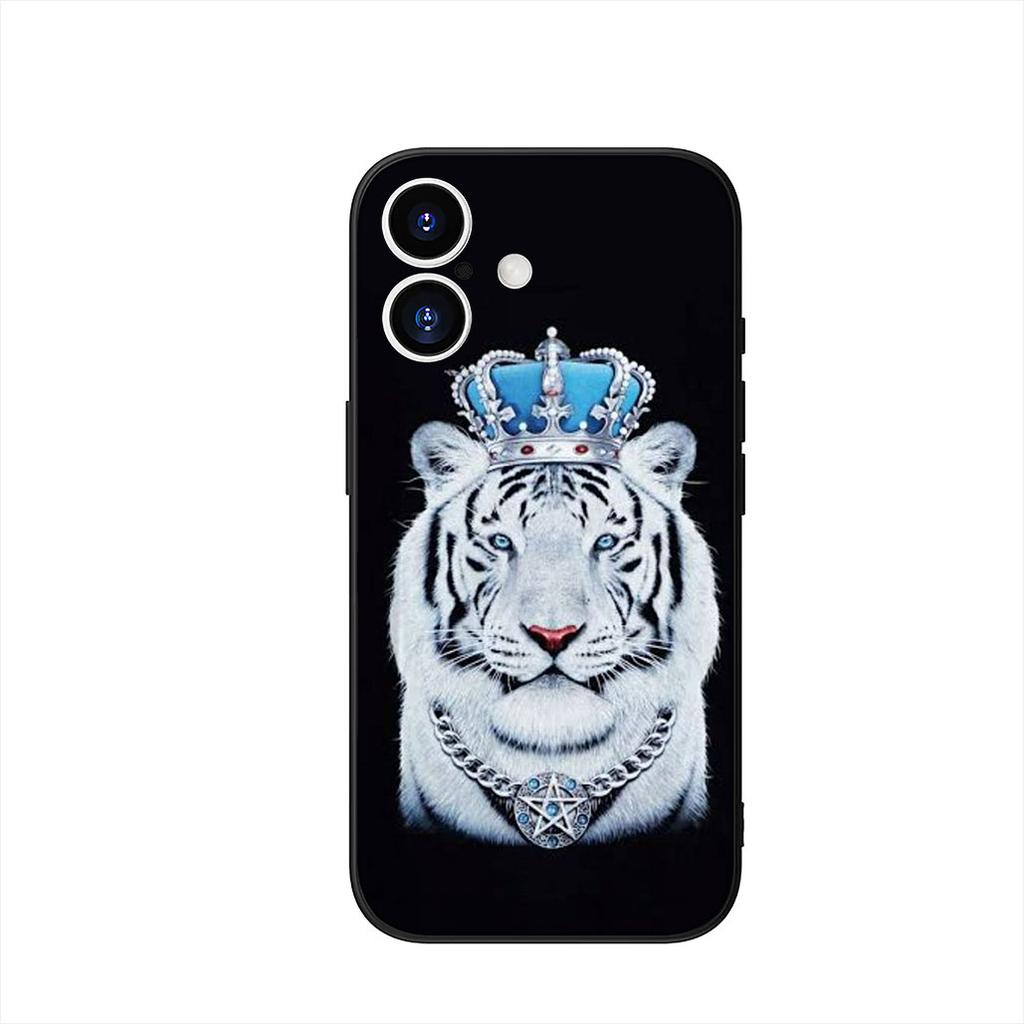 Phone Cover for Apple iPhone 17 16 15 11 Pro XS Max XR 6 7 8 Plus + SE 2020 5 16E Case Tiger Animal Casing
