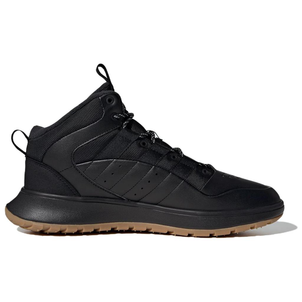 Adidas Fusion Storm 2.0 Comfortable Versatile Non-Slip Warm Mid-Top Retro Basketball Shoes Unisex Sneakers Black JP7714