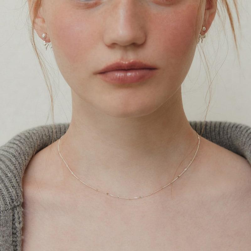 TATIANA (925 Silver) Monorail Chain Necklace NZ2161