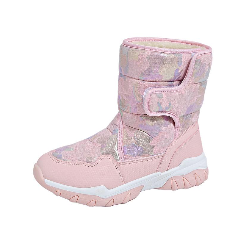 

Женские зимние ботинки для снега, теплые ботинки для ходьбы с подкладкой из искусственного меха, для походов, обувь для активного отдыха, водонепроницаемые, удобные, нескользящие, ботинки до середины голени для женщин 40 розовый