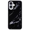 For iPhone 16 TPU Case Marble Pattern Print Protective Phone Cover