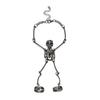 Hip Hop Movable Skeleton Finger Bracelet for Women Vintage Skull Charm Hand Chain Halloween Party Unique Jewelry Gift