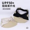 Outdoor Sunshade Straw Hat with Large Brim, New Sunscreen Hat, Summer Women's UV-proof Empty Top Sun Hat
