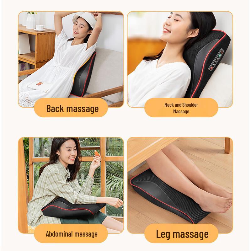 Multi-functional Electric Kneading Massage Pillow CN Plug (adapter Included)