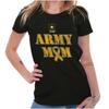 US Army Mom Ribbon Military Logo Womens Top Junior Graphic Tee