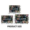 3D Vision Bottomless Pit Flannel Doormat Extra Thick Non-Slip Entrance Rug for Home Decor Living Room Doorway Indoor Outdoor Use