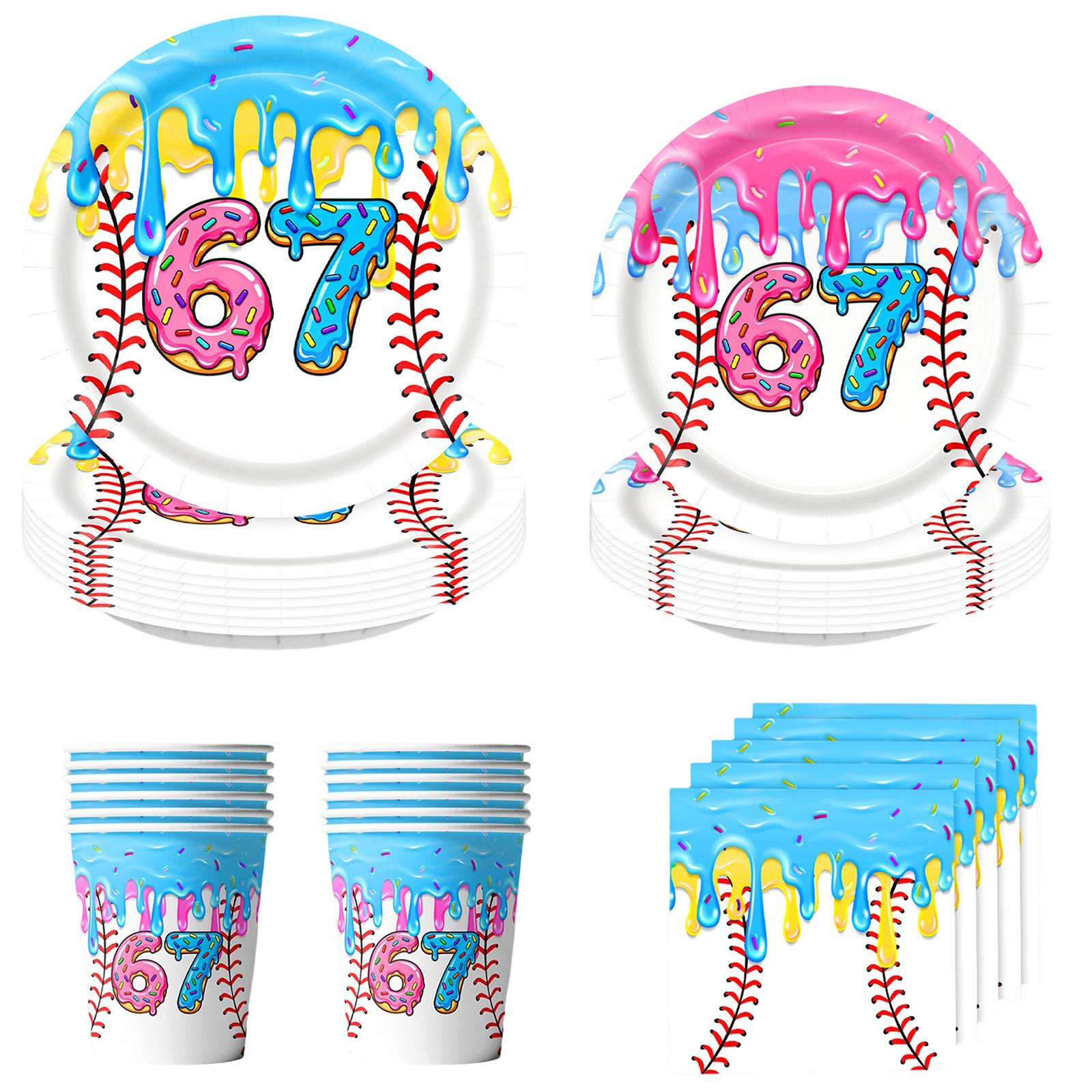 

Popular Digital-themed Party Decoration Supplies, Disposable Tableware Sets, Suitable For Birthday Parties And Gatherings. one size