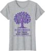 Alzheimers Awareness Ribbon Support Family Ladies' Crewneck T-Shirt Unisex T-Shirt