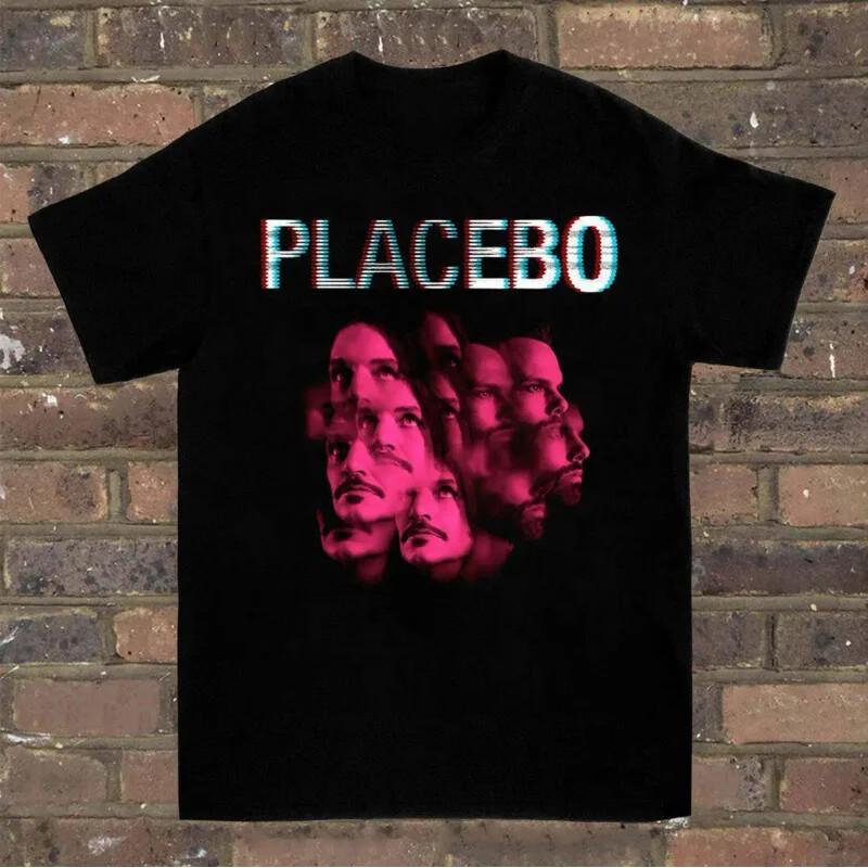 Placebo band faces glitch effect T-shirt S