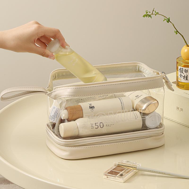 Unisex Travel Wash Bag - Wet/Dry Separation for Toiletries & Makeup