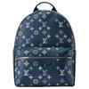 Louis Vuitton Discovery Monogram Shadow Rindsleder Rucksack Klein Herren Marineblau M28575