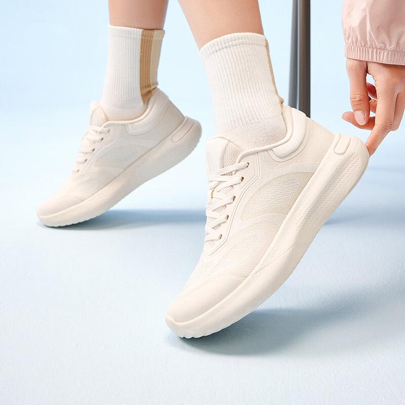 Anta Comfortable Simple Shock Absorbing Durable Low Top Training Shoes Women sneaker White 122527753-2