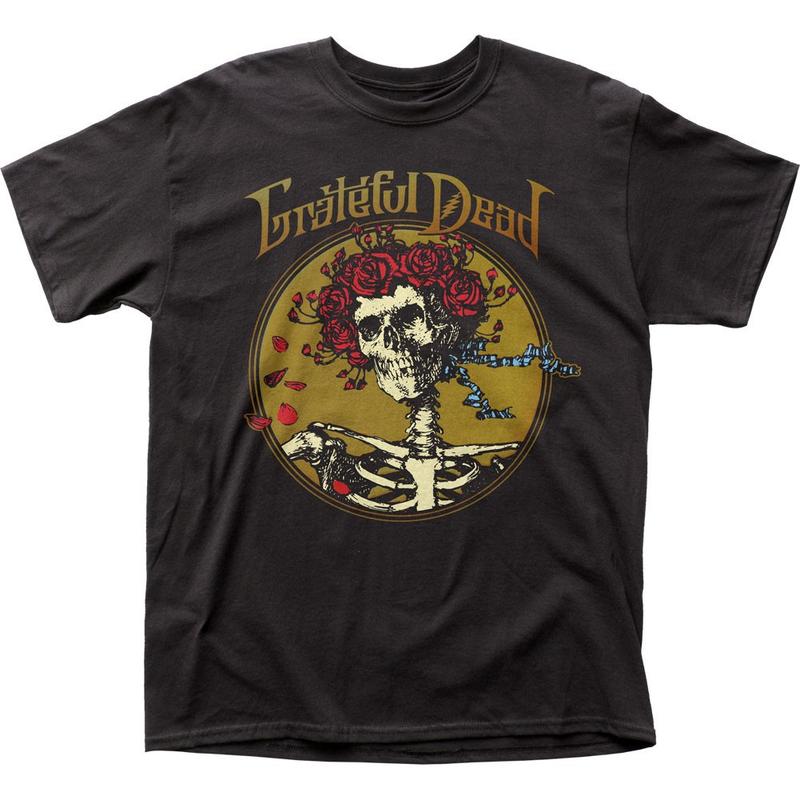 Grateful Dead Grateful Skull Unisex T-shirt Music Classic Band Tee New Black M