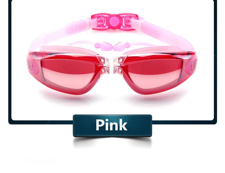 Swimming Goggles Adult Pool Glasses Anti Fog Men Women Uv Protection Optical Waterproof Swim Eyewear With Earplugs