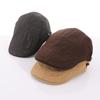 Осень и Зима Новые Модные и Крутые Простые Мужские и Женские Шляпы с Вышитыми Буквами Однотонные Ретро Британские Шляпы-Кепки с Регулируемым Козырьком