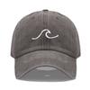 Men'S Baseball Cap Women'S Washed Cotton Waves Embroidery Embroidery Dad Hat Sport Golf Caps For Man Sun Hats Dropshipping