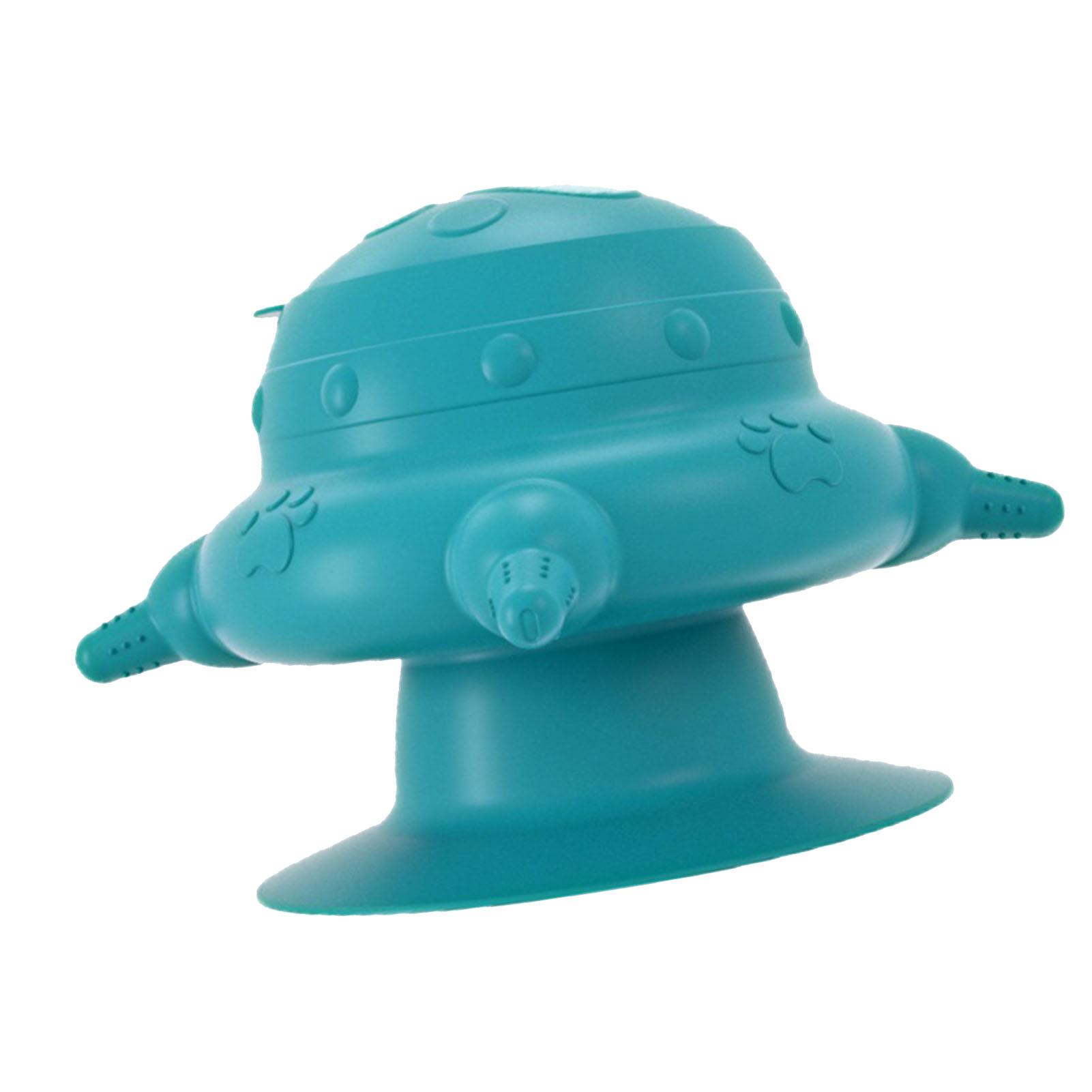 

Puppy Nipple Feeder 4 Nipples High Efficiency Large Capacity Leakage Proof Silicone Kitten Feeder Station for Small темно-синий