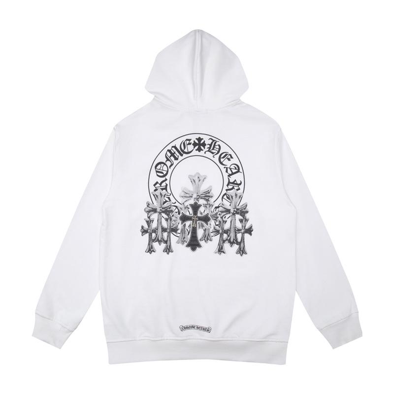 New Chrome Hearts Sanskrit Cross Cropped Hoodie