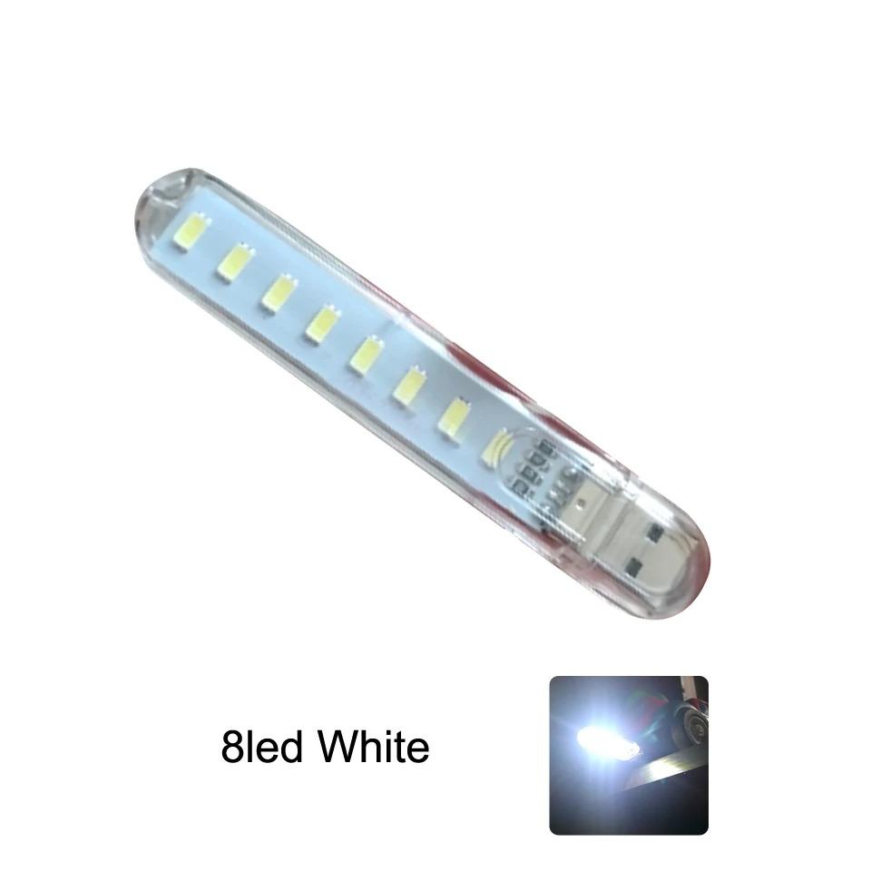 24/8/3 LEDs Mini USB LED Buchlampe RGB Ultra Helle Leselampe SMD Glühbirne Für Powerbank Laptop Notebook Tragbare Nachtlichter