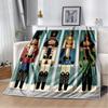 3D Nutcracker Christmas Tree Soft Plush Blanket,Flannel Blanket Throw Blanket for Living Room Bedroom Bed Sofa Picnic Cover Kids