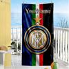 Inter Milan Customize Your Name Beach Towel Super Soft & Absorbent Ideal for Travel Outdoor Swim Pool Yoga Surf Camping Hiking Gym Gift Holiday