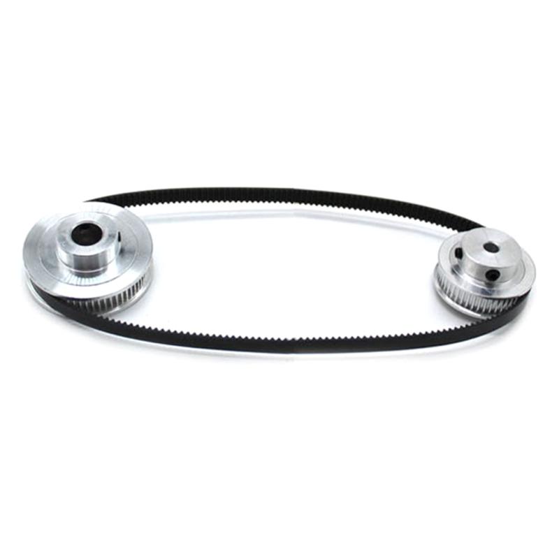 Σετ 2 ΤΕΜ. 2GT Τροχαλία χρονισμού αλουμινίου 20&36 δόντια 6,35 χιλιοστών τρύπας συγχρονισμένος τροχός με 2 τεμ. μήκος 200 χιλιοστά πλάτος 6 χιλιοστά ζώνη