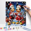 Disney Christmas Mickey Minnie Oil Painting Kit Home Bedroom Wall Decor Handmade Gift Art Crafts Holiday Festive Painting Supplies