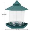 Waterproof Bird Feeders Garden Gazebo Hanging Wild Bird Feeder Large Capacity Pet Birds Feeding House Bird Feeder
