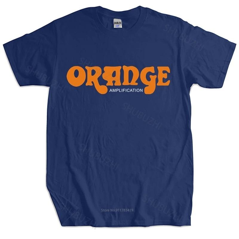 Pánské letní bavlněné tričko volné topy Britské kytarové zesilovače Orange Krátký rukáv Běžná trička unisex tričko ležérní trička