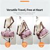 Color Block Waterproof Duffle Bag, With Independent Shoe Compartment Portable Gym Bag For Sports Fitness Short Travel Weekend Trip