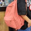 Wasserdichter Nylon-Rucksack, große Kapazität, einfarbig, ultraleicht, lässige Schultasche für Studenten, Reisende