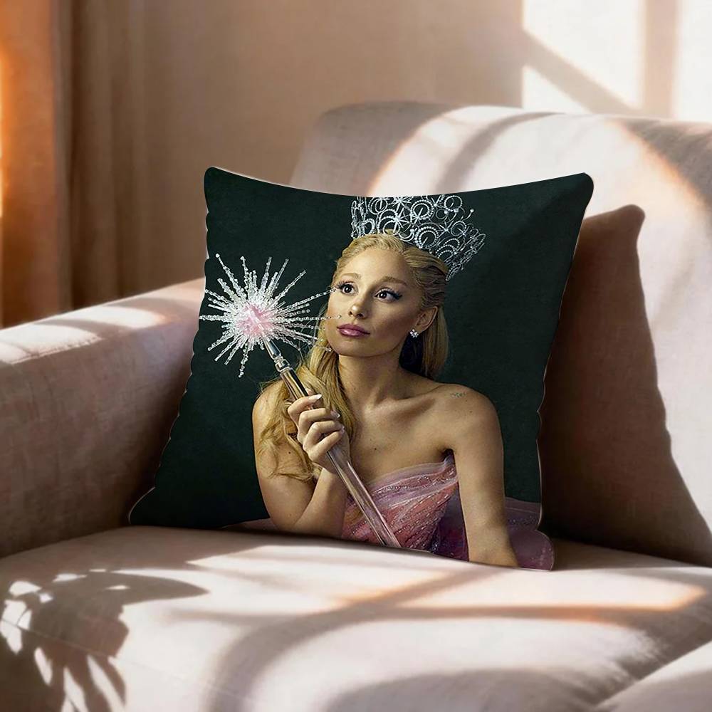VVintage Retro AAriana Grande Pillow Case Pattern Printed Pillowcase For Living Room Sofa Cushion Cover