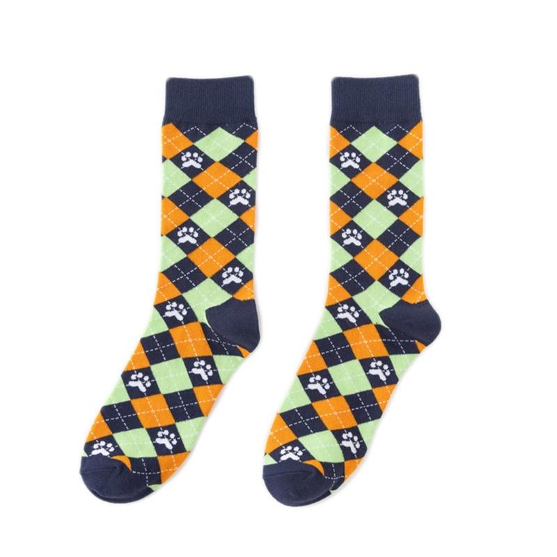 Men's Funny Skull Crew Socks Cartoon Alien Design Cotton Casual Socks Halloween Sock for Hip Hop Parties