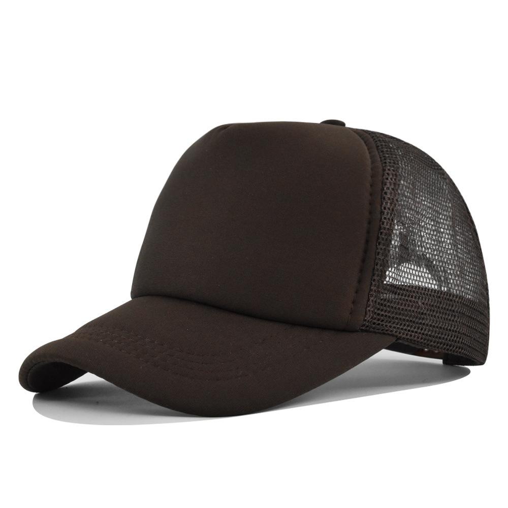 Fashion Desgin Solid Color Sponge Baseball Cap Net Cap Curved Brim Hat Sun Hat Light Mesh Sun Cap Outdoor Women Men