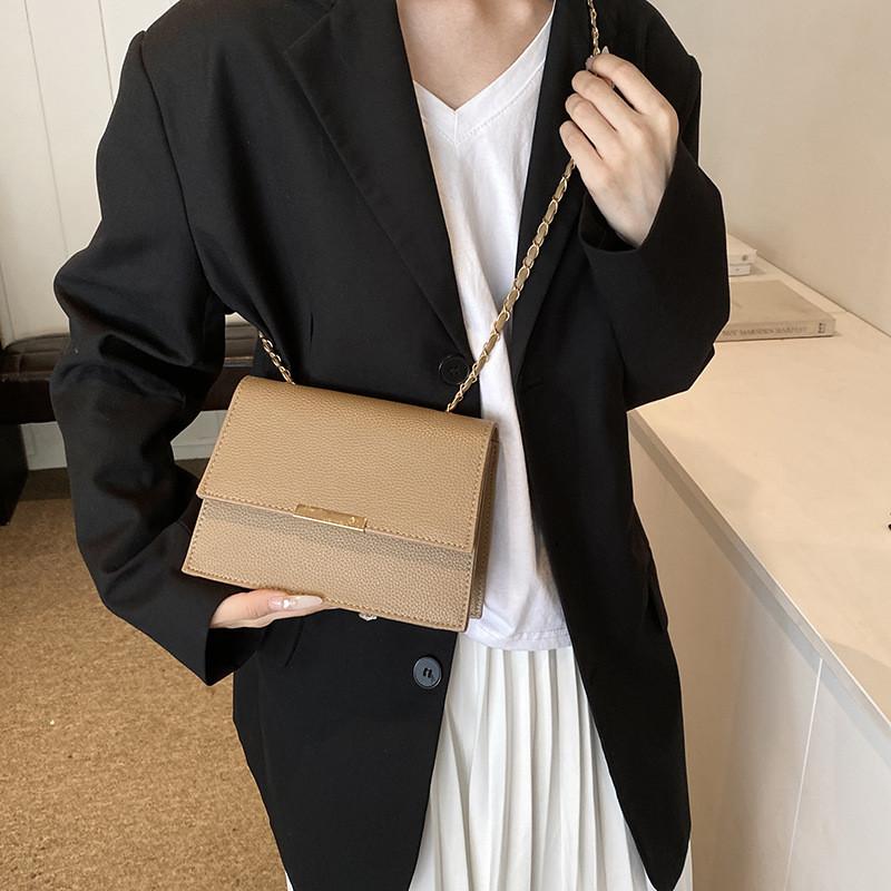 Trendy 2024 Fall Collection Stylish Minimalist Small Square Bag In Black Brown Khaki White