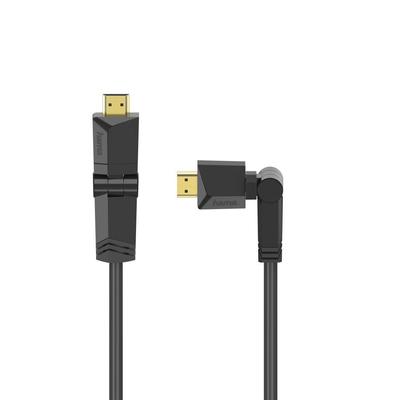 Hama Germany High Speed M HDMI™ Cable, Plug-Plug, Rotation, Gold-plated, Ethernet, 1.5