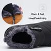 Śniegowce Męskie Ciepłe Futro Zimowe Buty Męskie Duży Rozmiar Długie Pluszowe Botki Unisex Outdoorowe Casualowe Sneakersy Trwałe Antypoślizgowe Buty