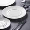 Nordic Western Food Plate Steak Plate Special Bone Plate Personalized Home Pasta Plate Restaurant Hotel Ceramic Tableware