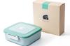 Claritte In Bento Mint Leakproof Lunch Large Capacity Silicone Dishwasher and Microwave Safe [Made Japan] Box, Green, Box, 800ml, Lid,