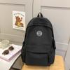 Student School Bag Women's Large Capacity Backpack Solid Color Backpack