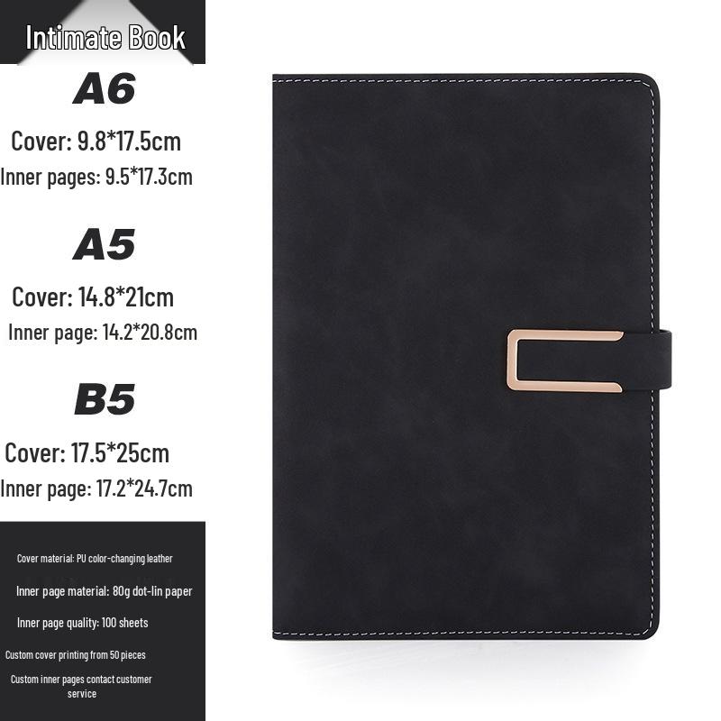 Customizable A5 Notebook & B5 Planner for Students and Business Meetings
