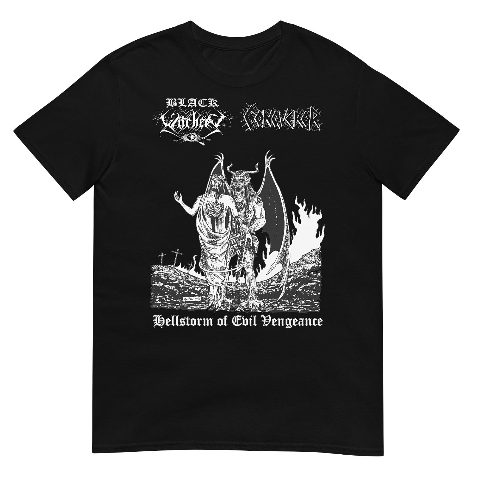 BLACK WITCHERY/CONQUEROR Hellstorm Of Evil Vengeance (Old Logo) (Two Sided) TS S разноцветный