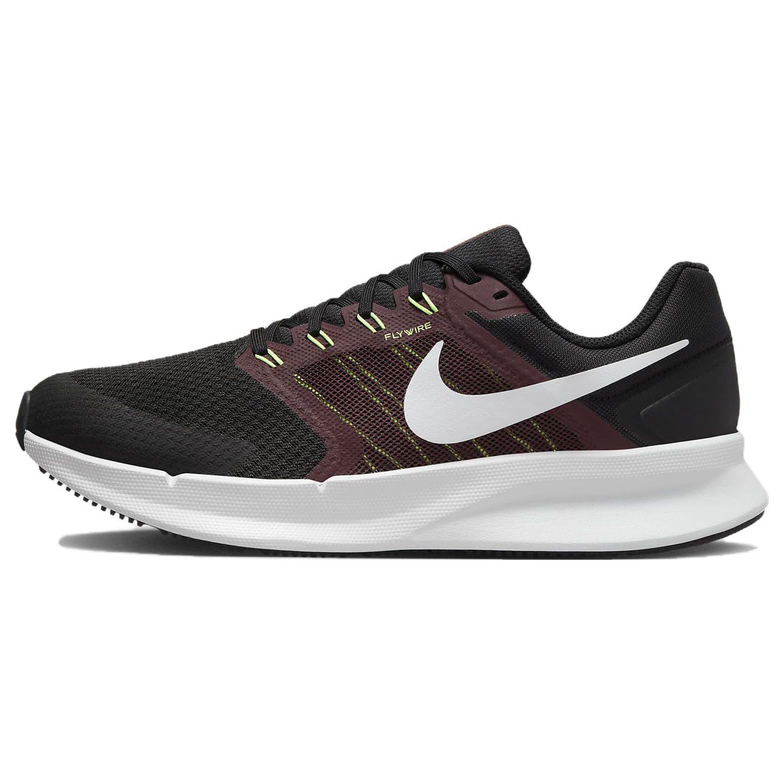 Nike Run Swift 3 Black Burgundy Crush Lime Blast Pure Platinum DR2695-007 EU 44