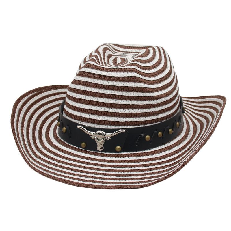 Cross-Border Korean Version Of Men'S And Women'S Top Hats, Jazz Hats, Sunshade, Cross-Border Warped Edge Panama Straw Hats, Beach Breathable